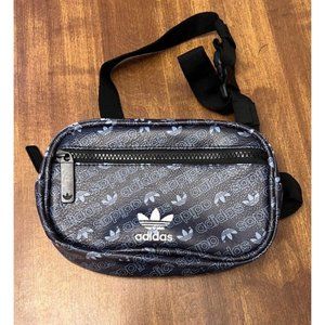 Adidas PU Faux Leather Waist Pack- Navy Blue